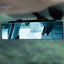 8sanlione 12 Inch Panoramic Car Rearview Mirror, Blue