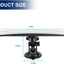 8sanlione 12 Inch Panoramic Car Rearview Mirror, Blue