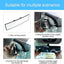 8sanlione 12 Inch Panoramic Car Rearview Mirror, Blue