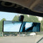 8sanlione 12 Inch Panoramic Car Rearview Mirror, Blue