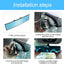 8sanlione 12 Inch Panoramic Car Rearview Mirror, Blue