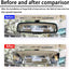 8sanlione 12 Inch Panoramic Car Rearview Mirror, Blue