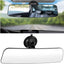 8sanlione 12 Inch Panoramic Car Rearview Mirror, Blue