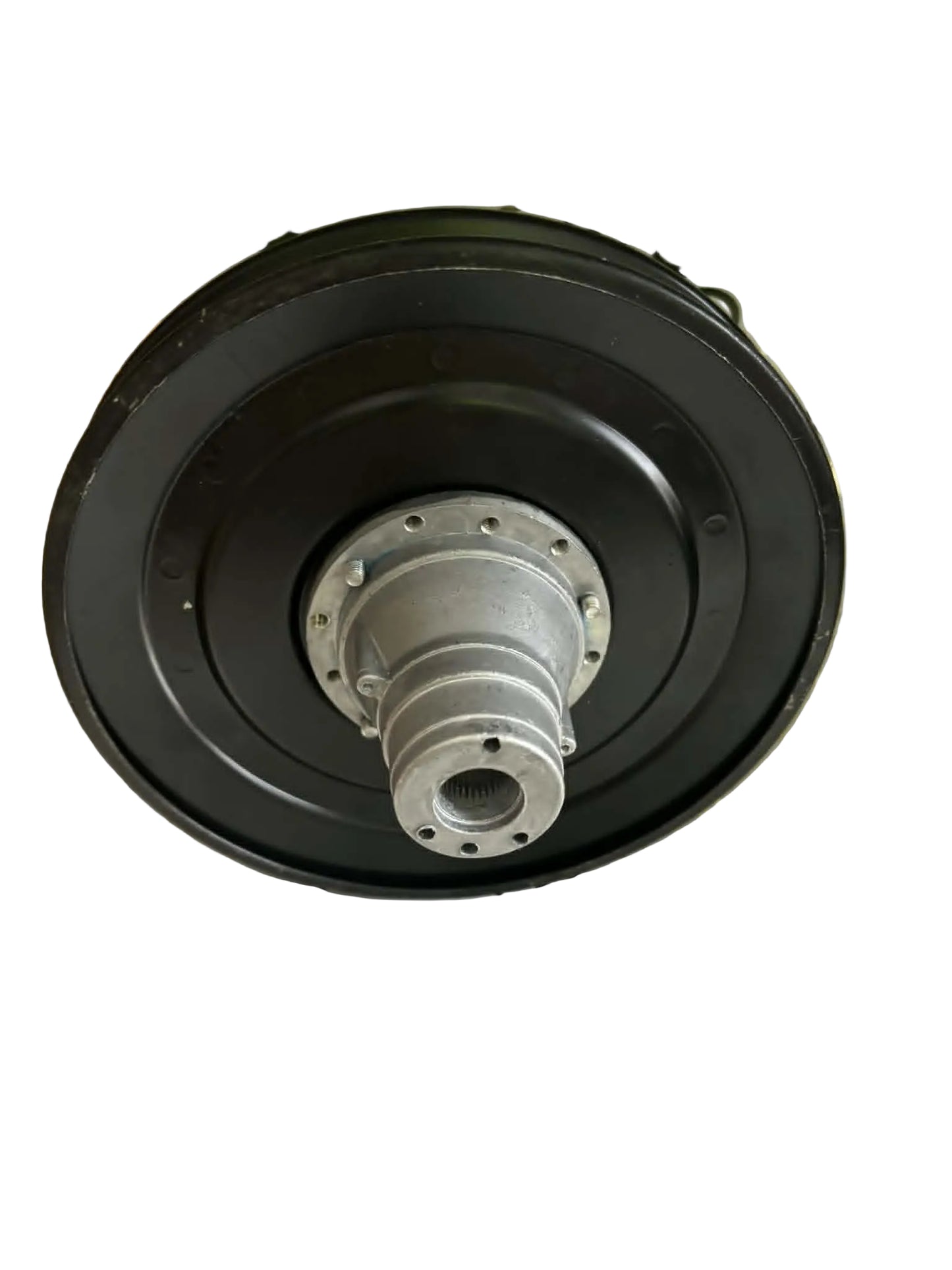 steering wheel V pully with universal adapter on it ready to mount...