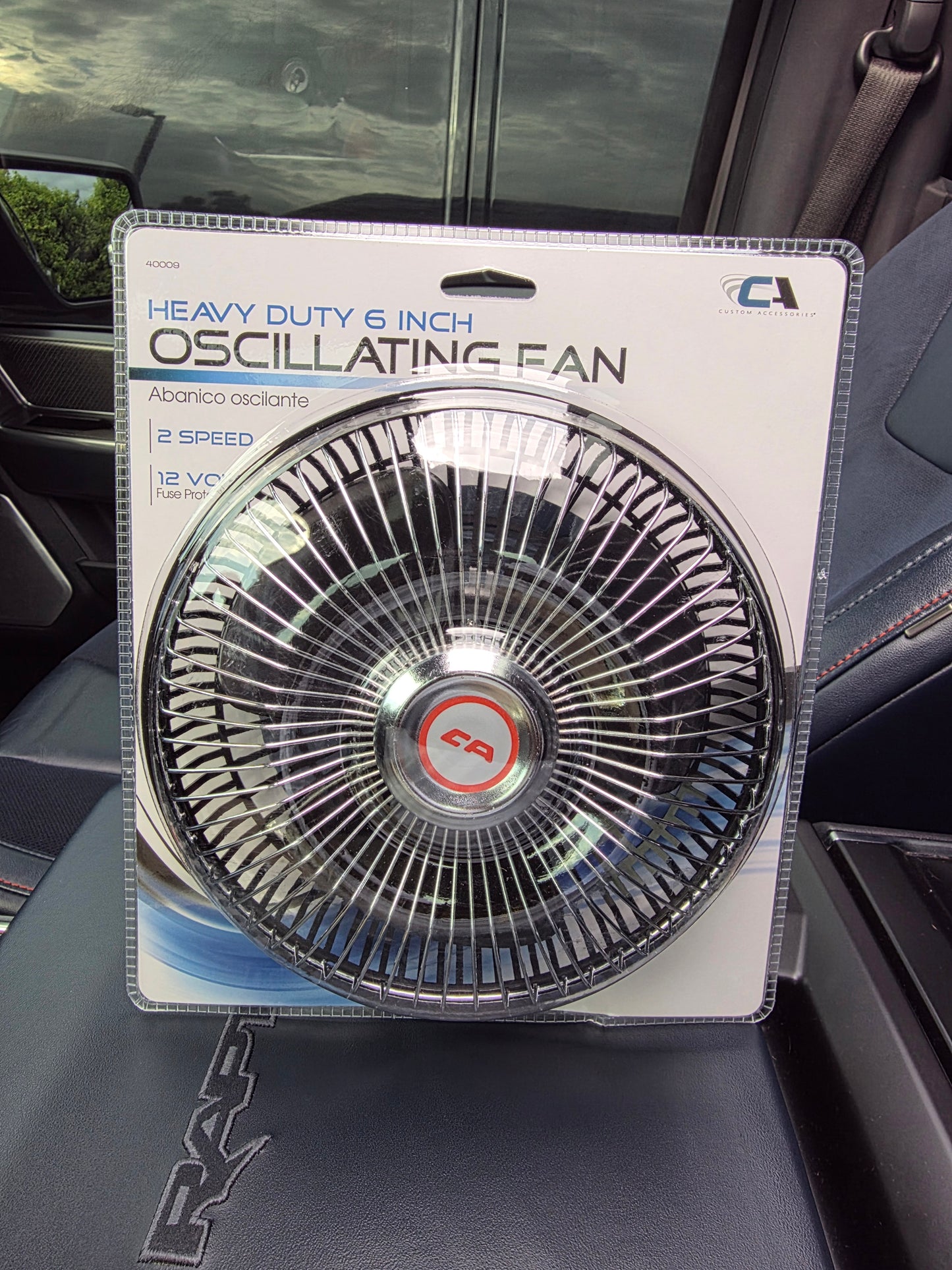 Six inch mail truck dash fan