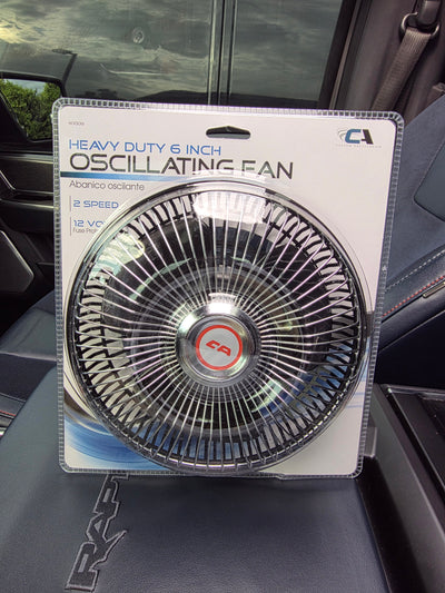 Six inch mail truck dash fan