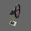 Right, hand drive universal floor mount steering wheel with pulley
