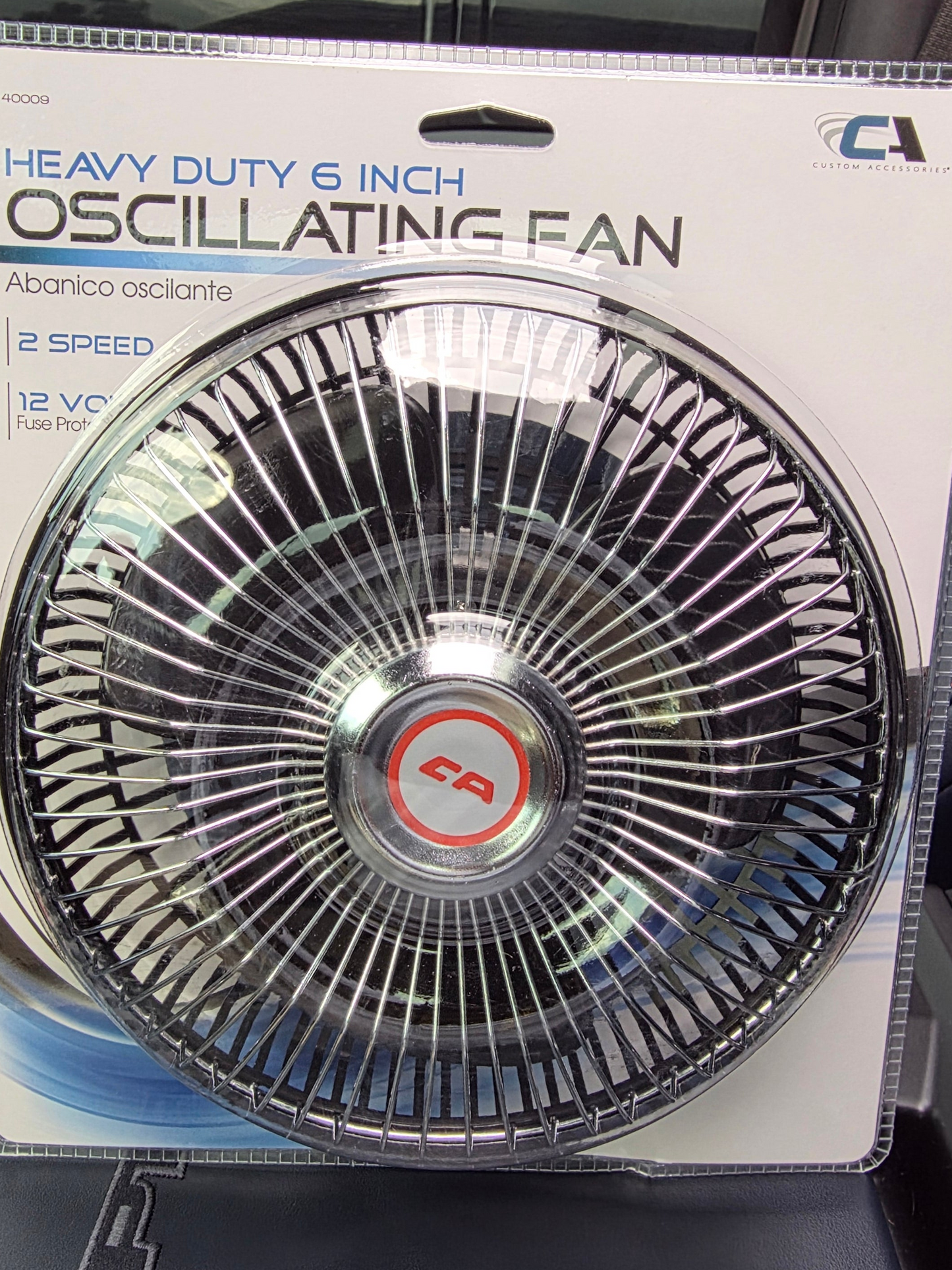 Six inch mail truck dash fan