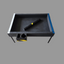 Post office vehicle mail tray sized 2' x 2.5'