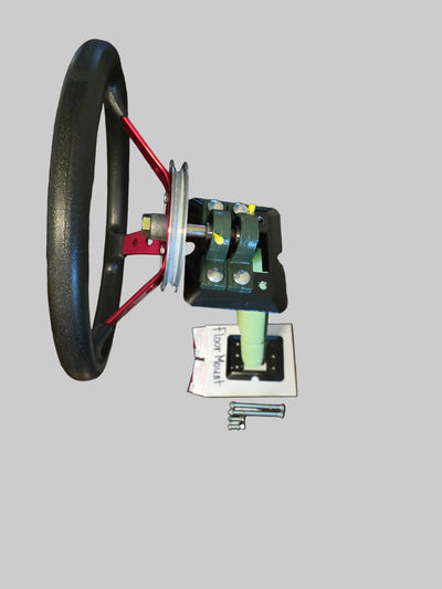 Right, hand drive universal floor mount steering wheel with pulley